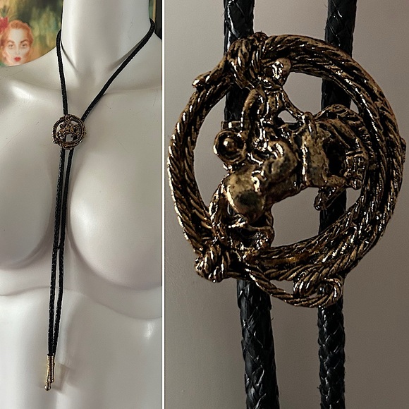 Vintage Other - Vintage cowboy bolo tie